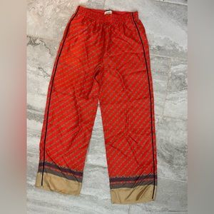 J Crew satin wide leg pant